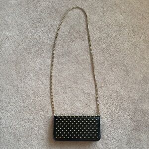 Black Studded Crossbody Bag